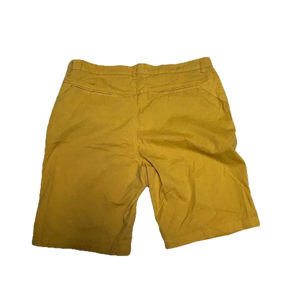 Hudson & Barrow Chino Shorts Men's 36‎ Yellow  Preppy